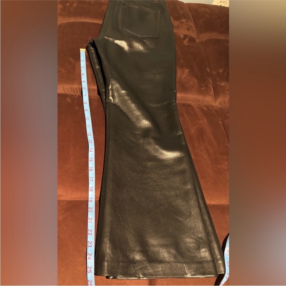 Wilfred Black Leather Cropped Flare Pants - Picture 14 of 14